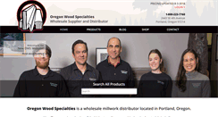 Desktop Screenshot of oregonwood.net